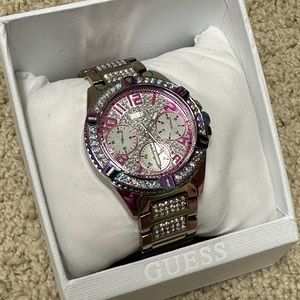 BRAND NEW WITH TAG! Beautiful iridescent Guess Watch.